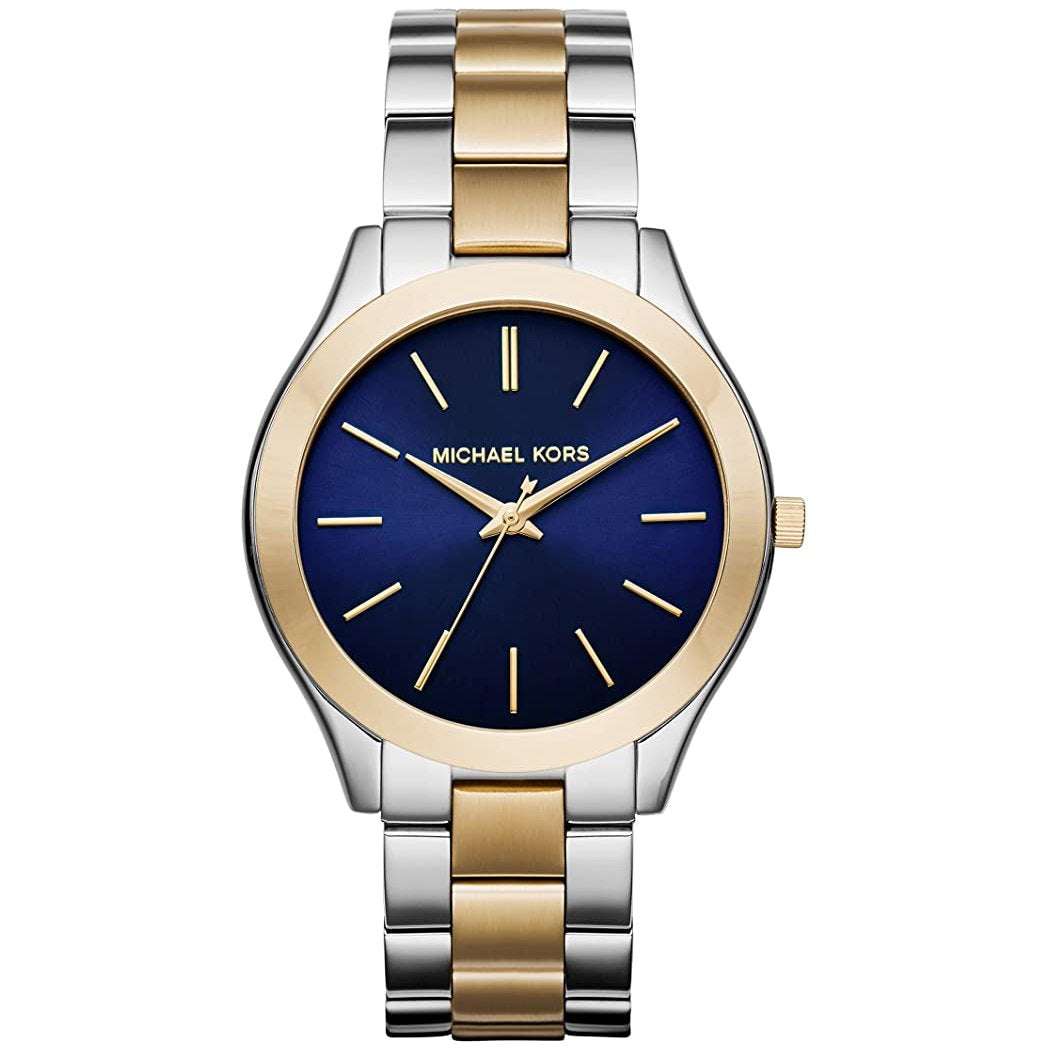 Michael Kors Ladies Slim Runway Two-Tone Watch - MK3479